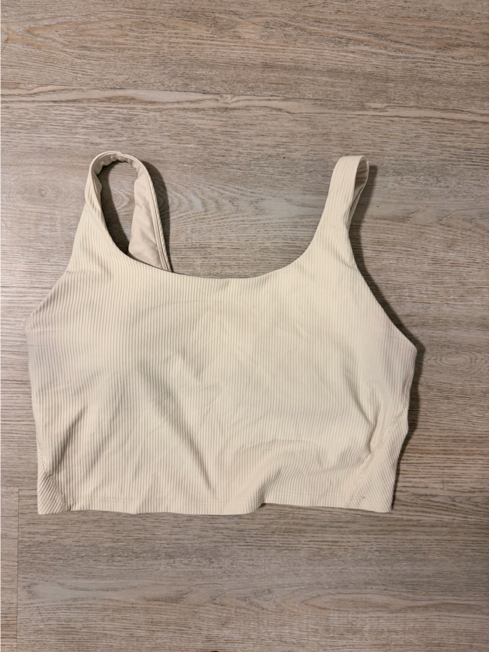 Old Navy Ribbed Cream longline sports bra